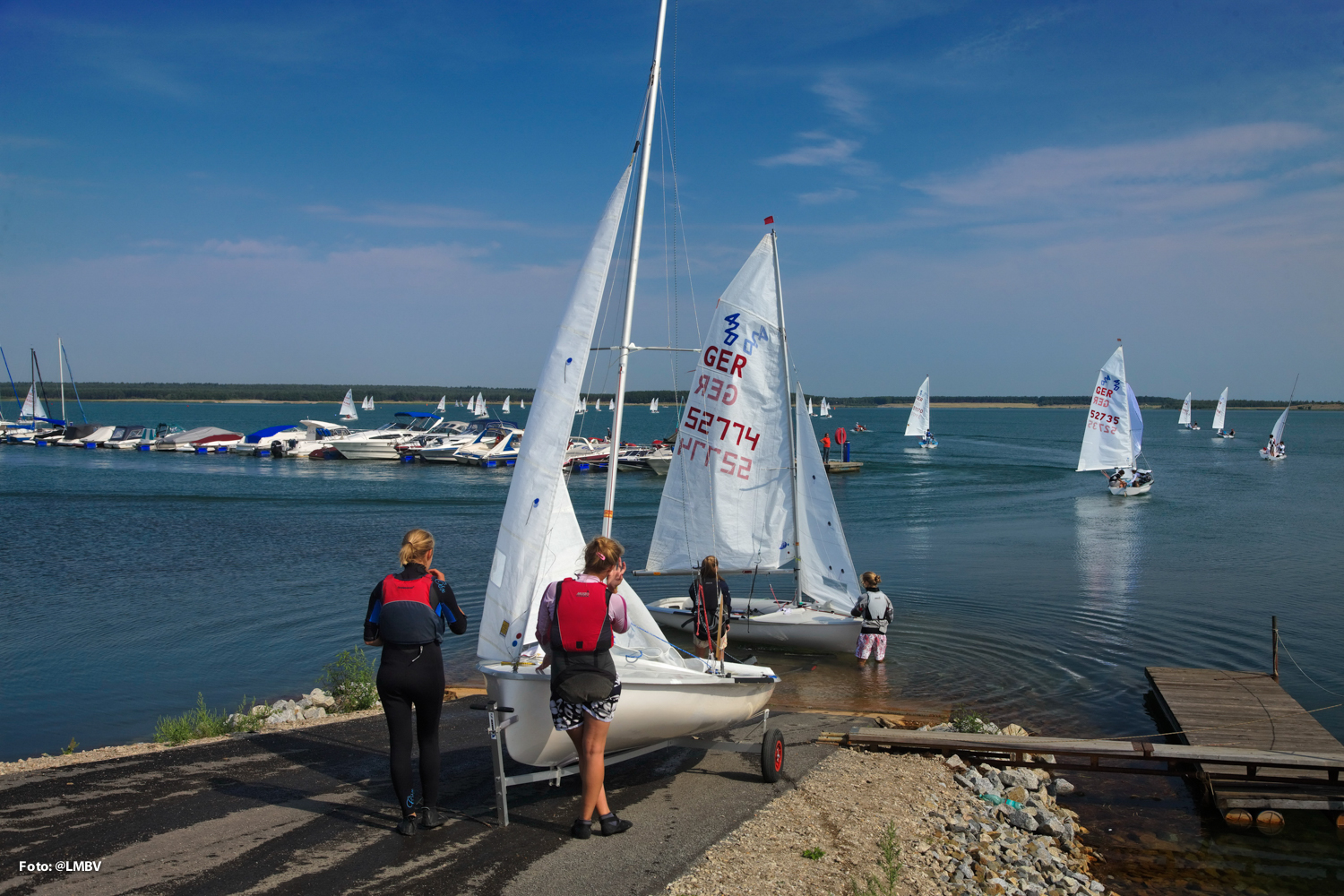 Segeln im Lausitzer Seenland